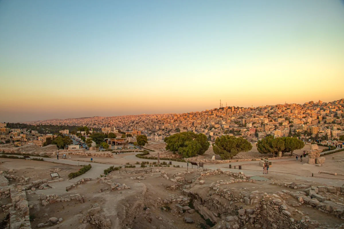 Amman sunset view over the city, perfect for a romantic getaway
