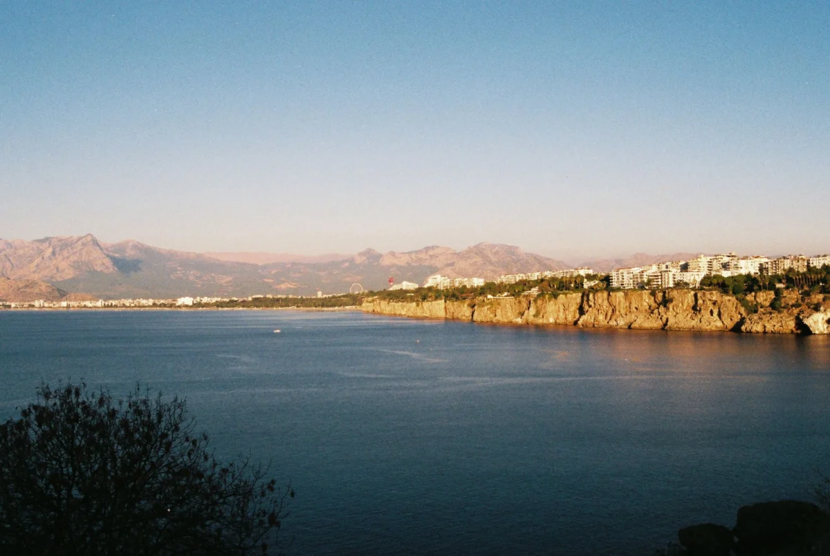 Romantic sunset view of Antalya's picturesque coast