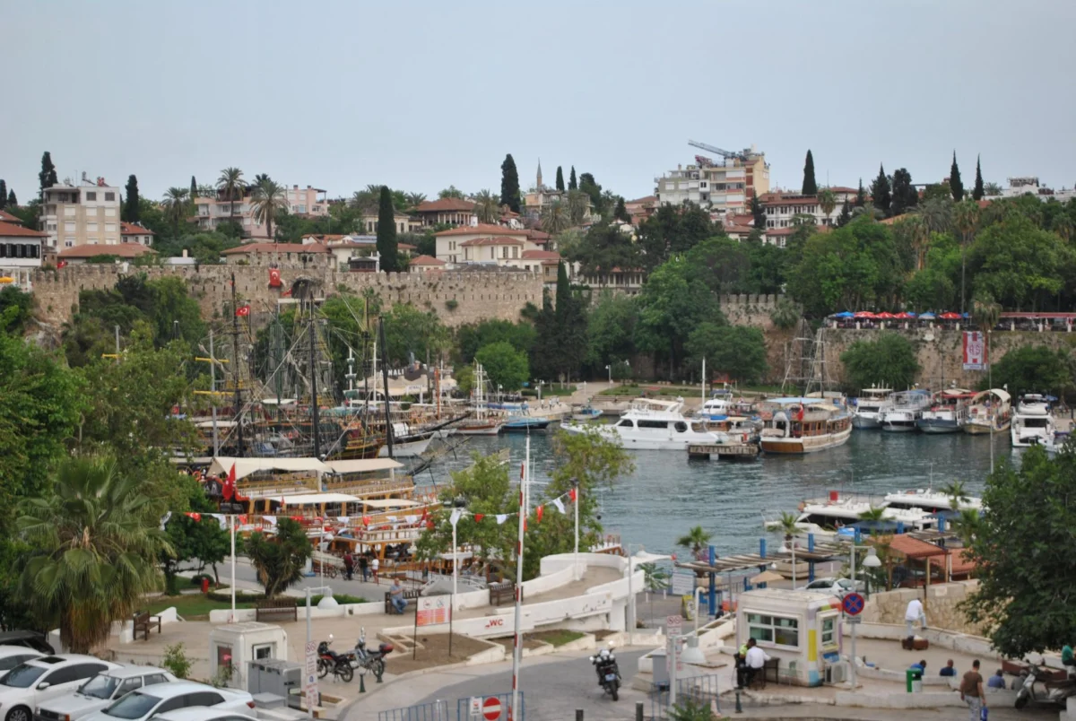 Antalya cityscape view from the Old Town, Turkey