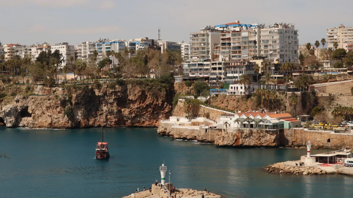 Scenic view of Antalya skyline with notable landmarks