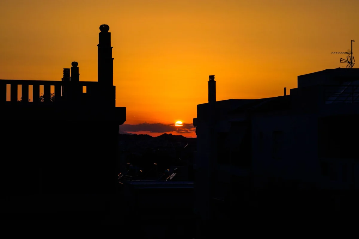 View of Athens skyline featuring iconic landmarks