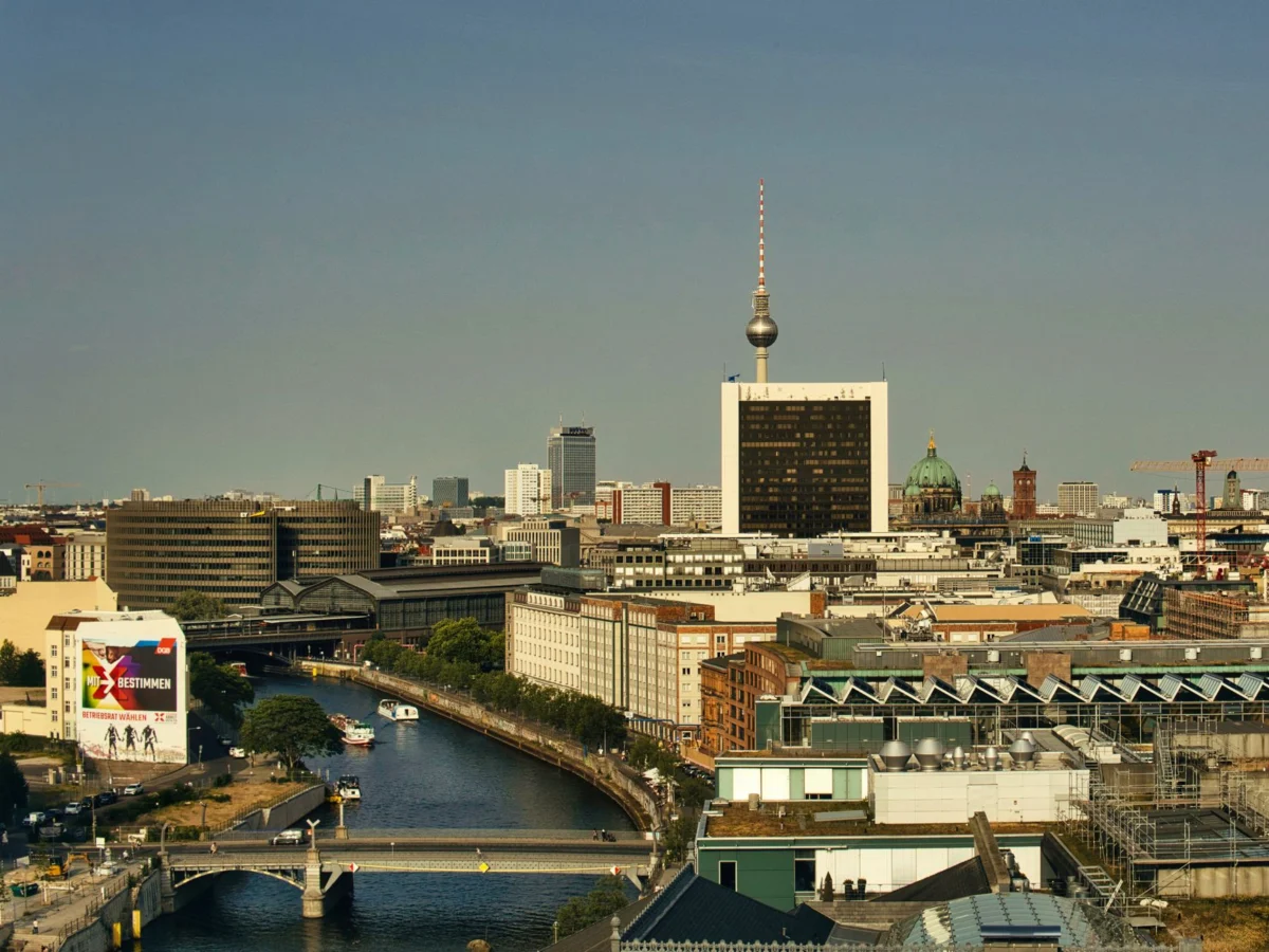 Romantic view of Berlin skyline perfect for photography