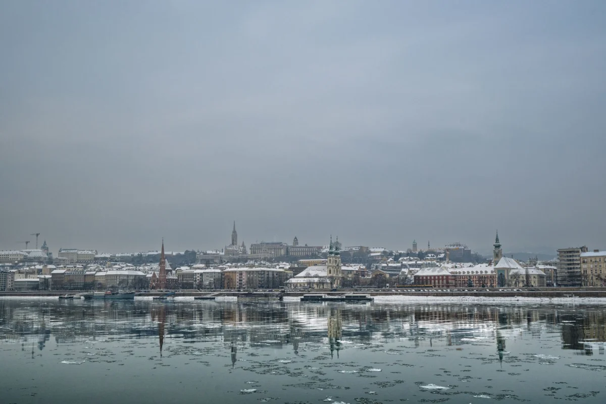 Budapest skyline view over Danube River