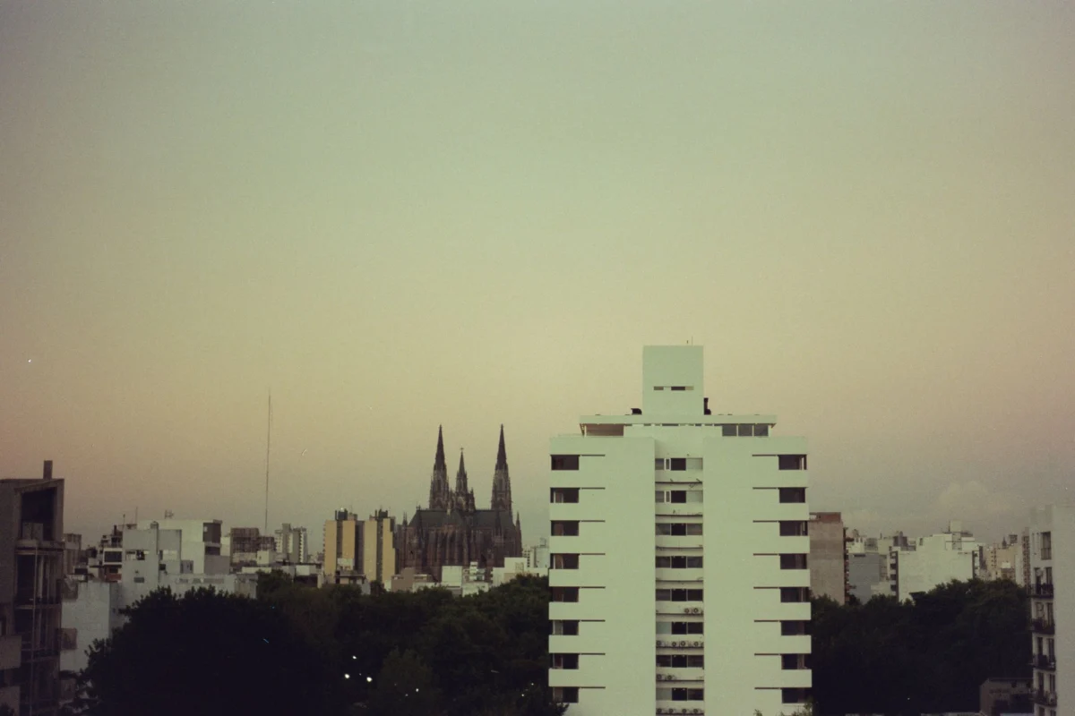 Elegant Buenos Aires skyline at sunset