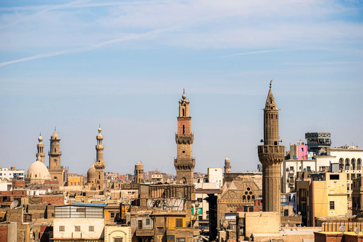 View of Cairo skyline with iconic landmarks