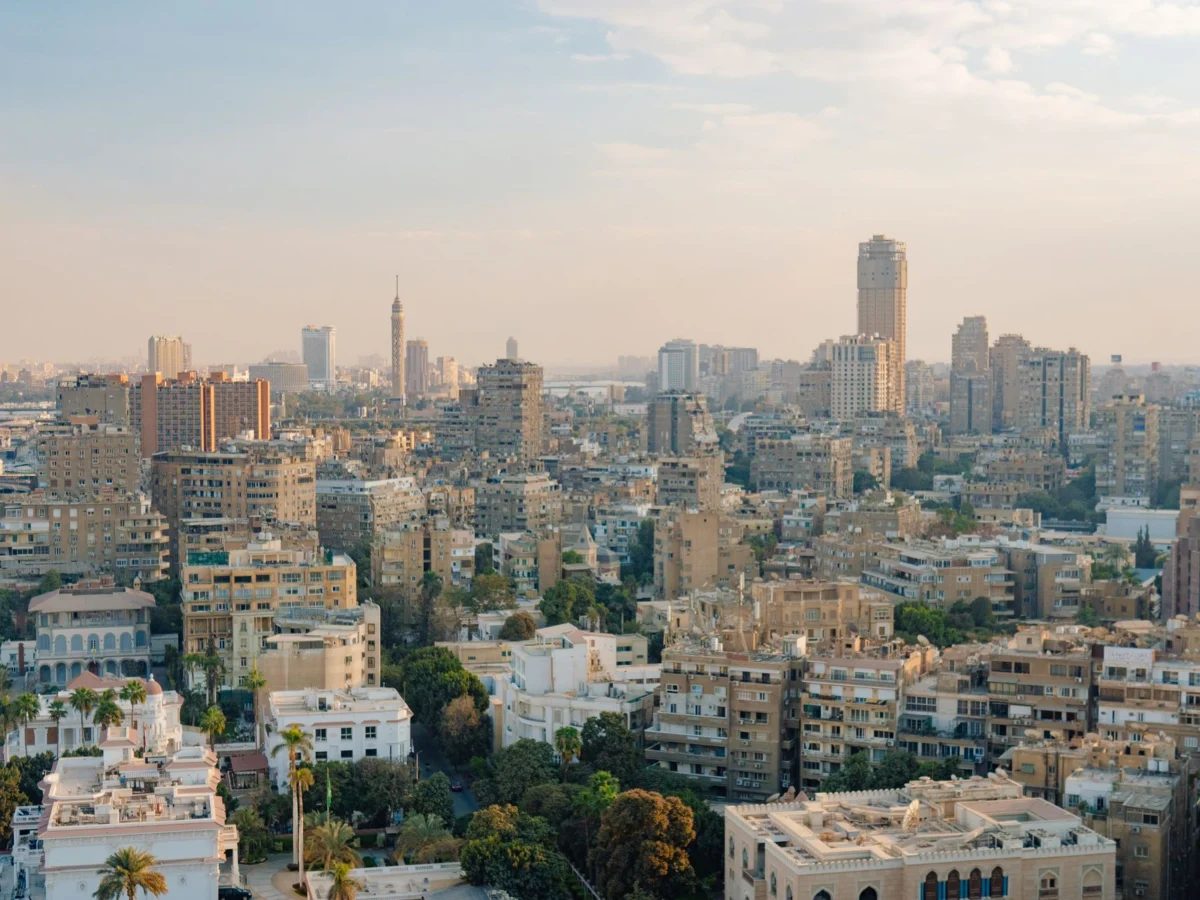 A stunning view of Cairo's skyline showcasing the city's unique architecture