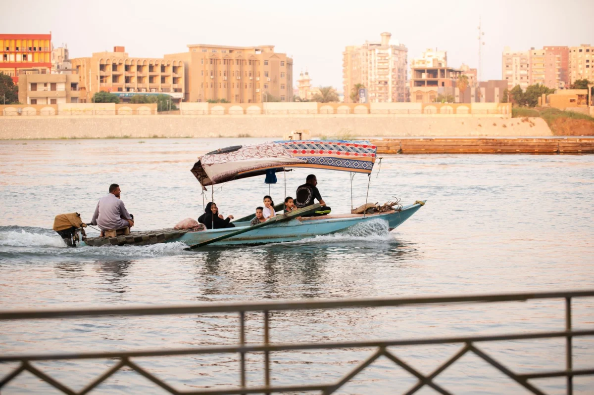 Majestic sunset over Cairo's historic skyline