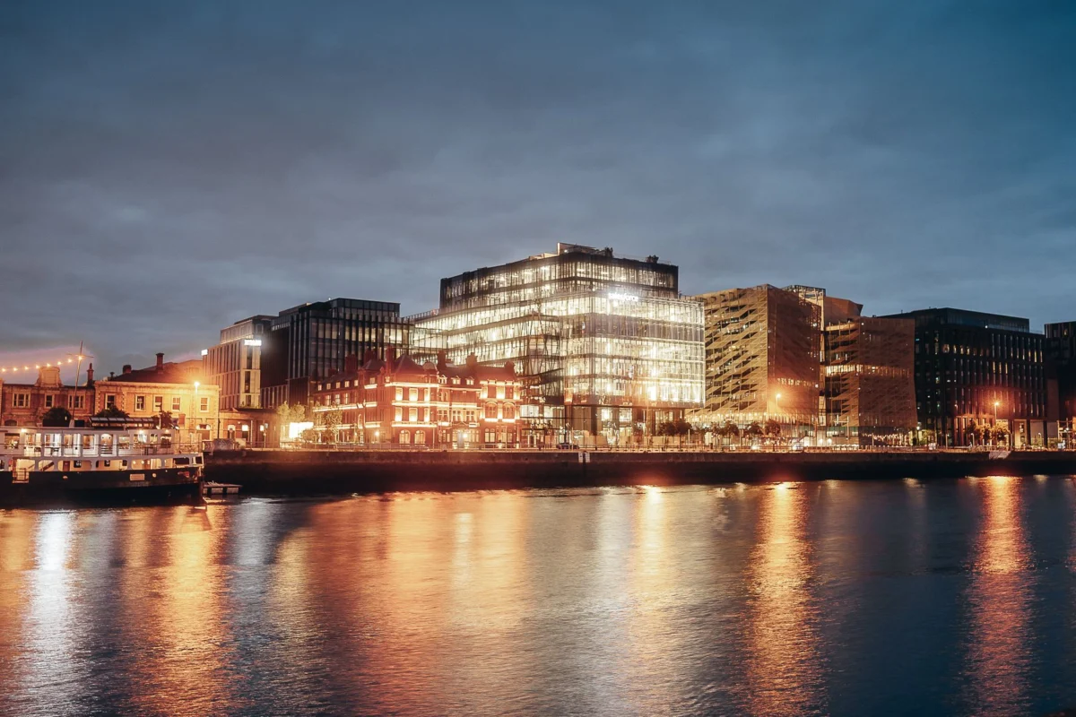 Peaceful riverside view in Dublin, perfect for couples