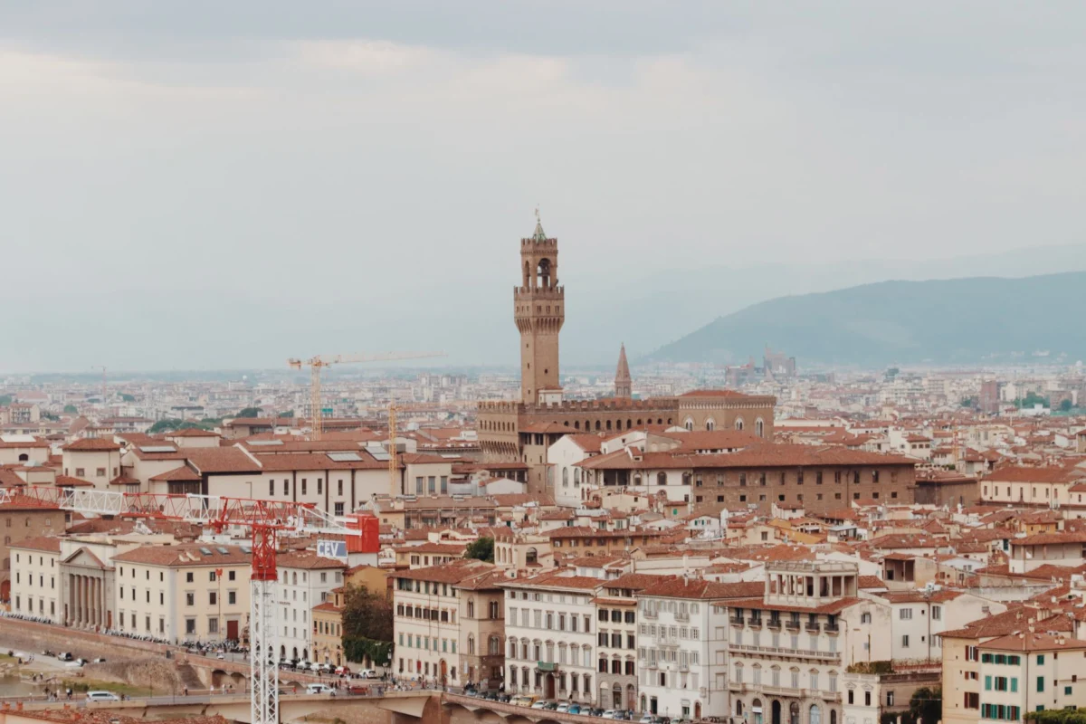 Panoramic view of Florence's renowned skyline with iconic landmarks