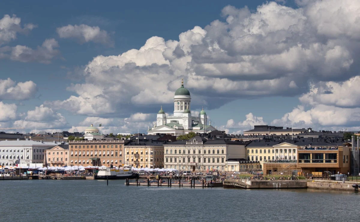 A stunning view of Helsinki's skyline showcasing its unique architecture