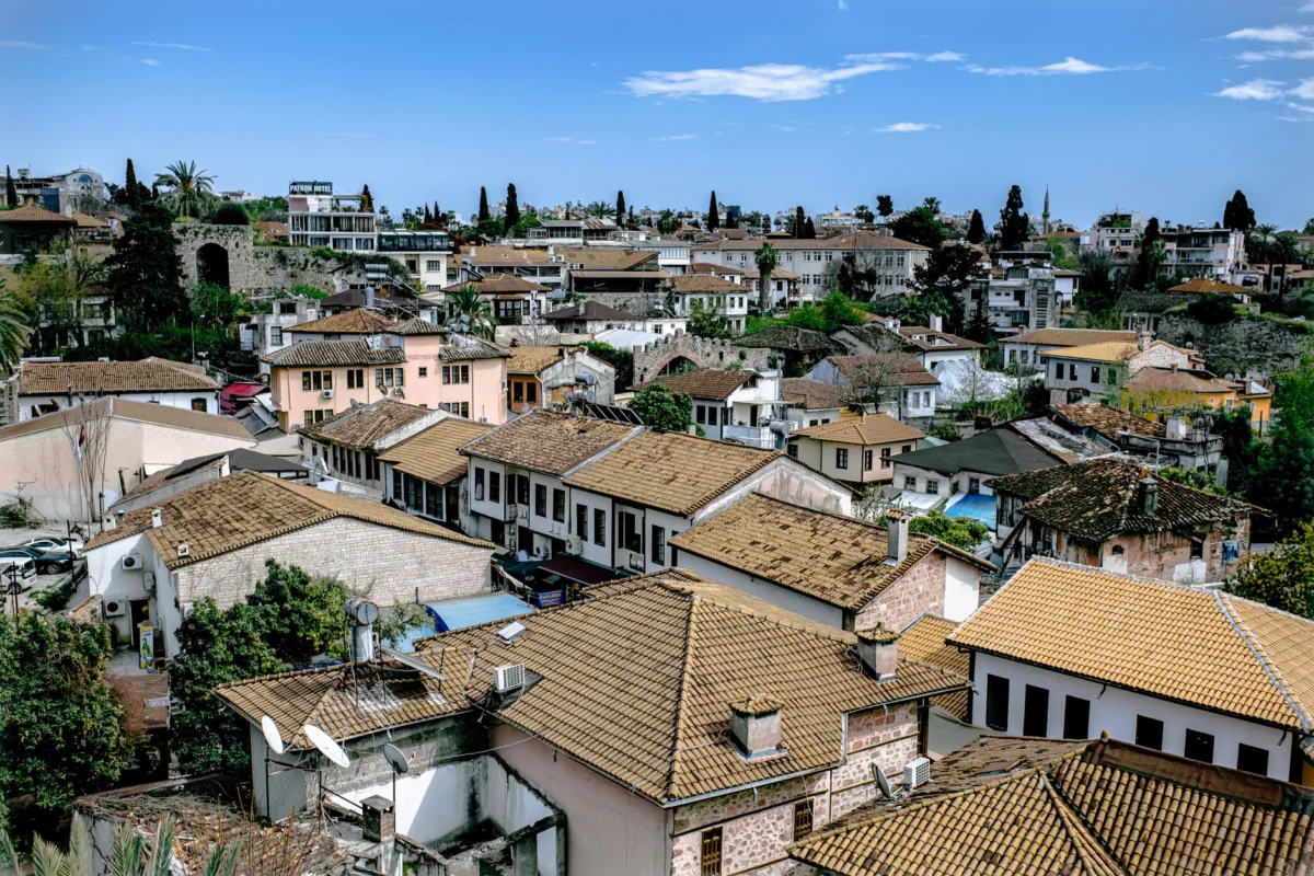 Picture of Kaleici rooftops in Antalya, highlighting historical architecture