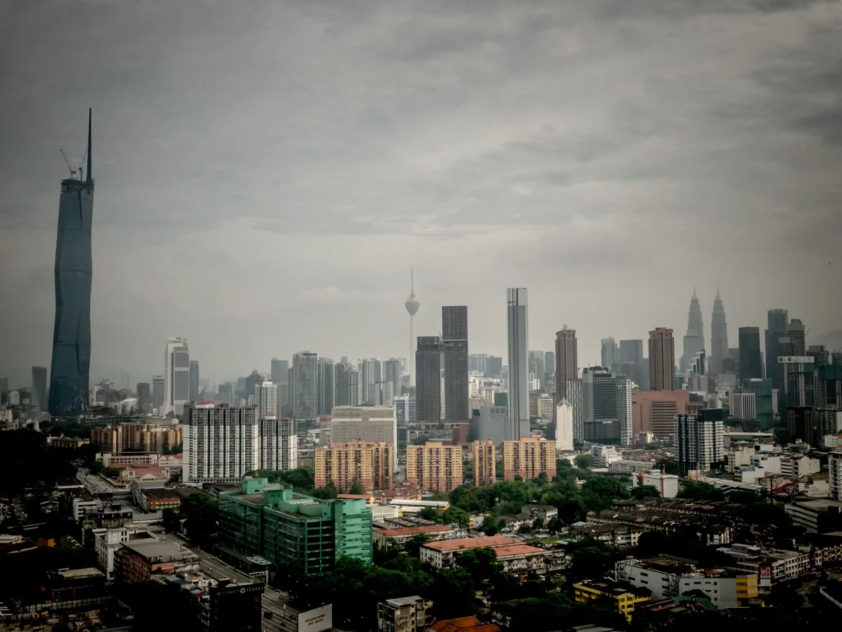 Stunning view of Kuala Lumpur skyline