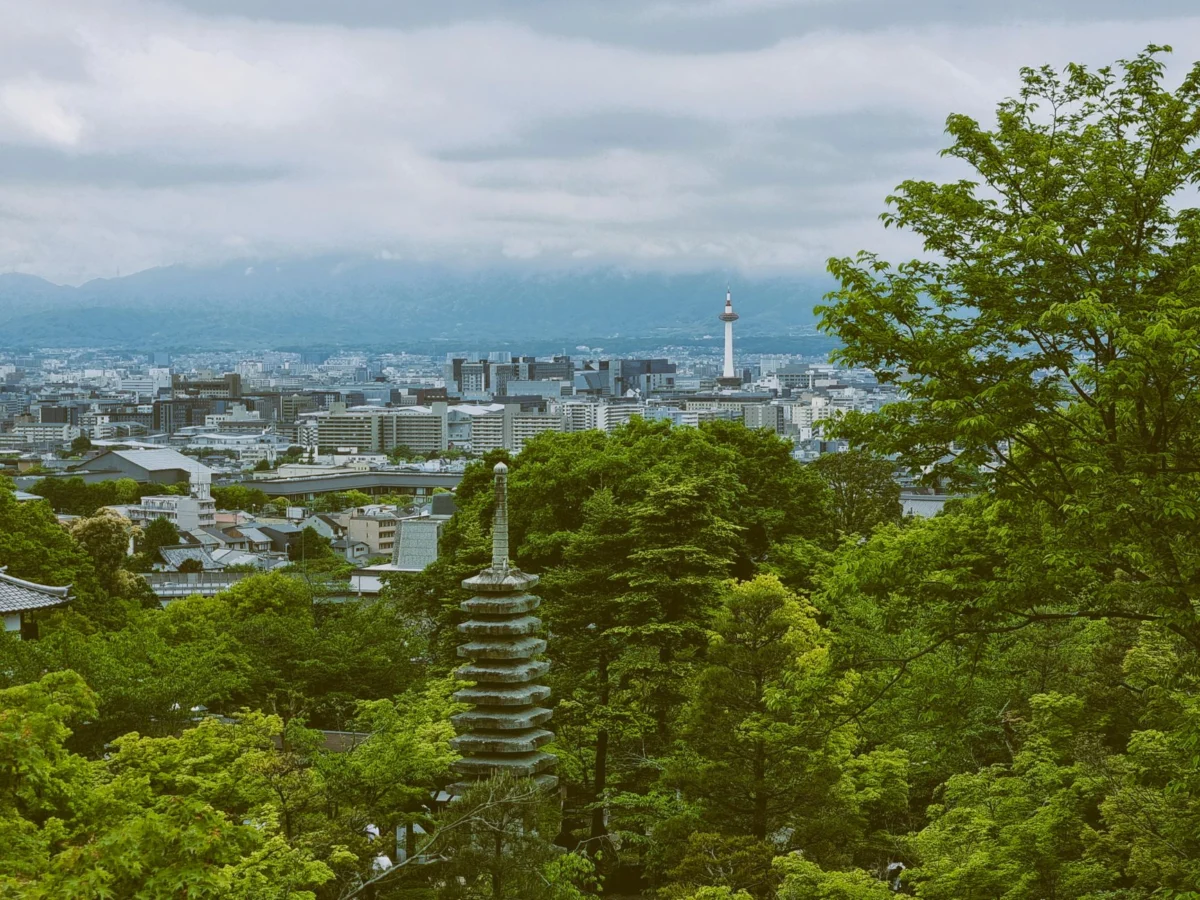 Breathtaking Kyoto skyline perfect for a romantic escape