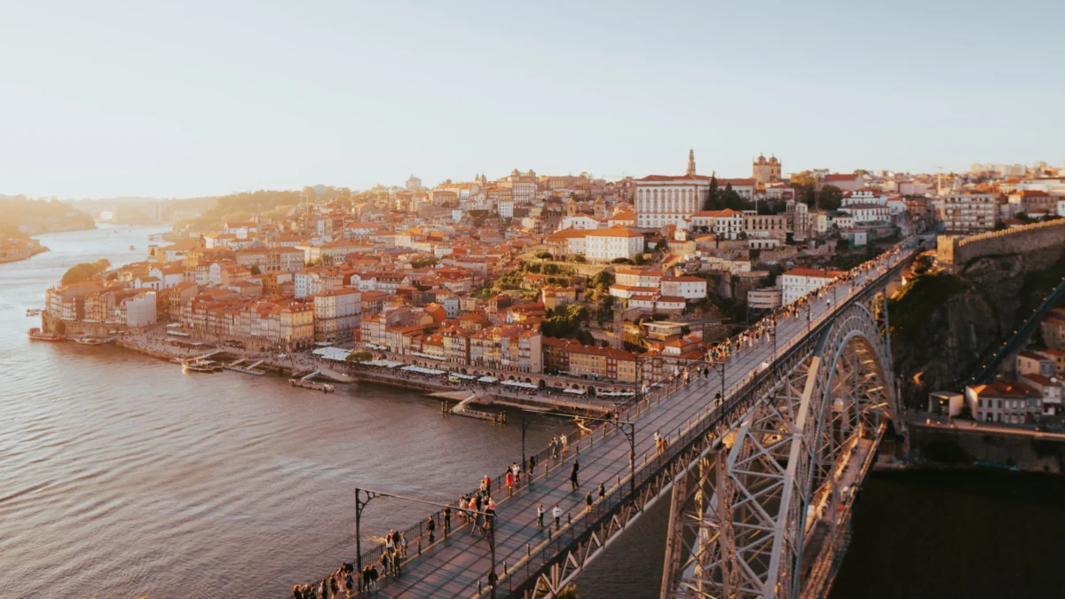 View of Lisbon skyline with the iconic riverfront