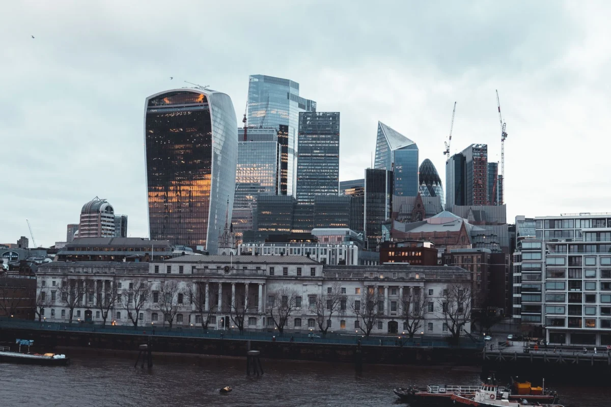 View of London's iconic skyline with famous landmarks