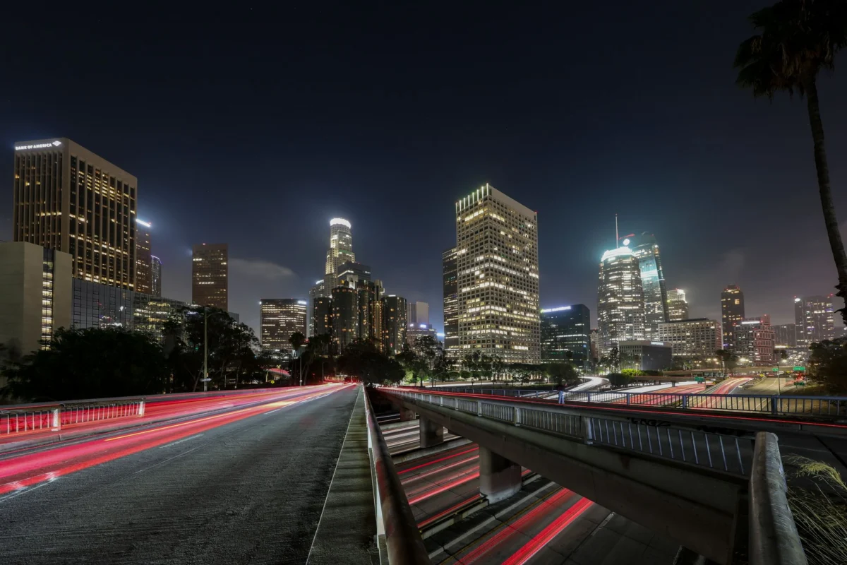 Los Angeles skyline with group-friendly attractions