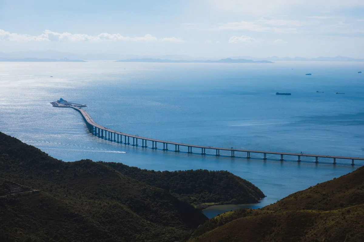 Scenic view of Macau's hiking trails with lush greenery