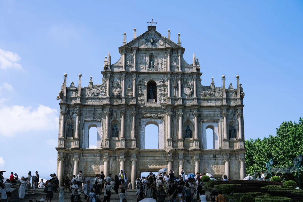Romantic view of Macau featuring historic skyline