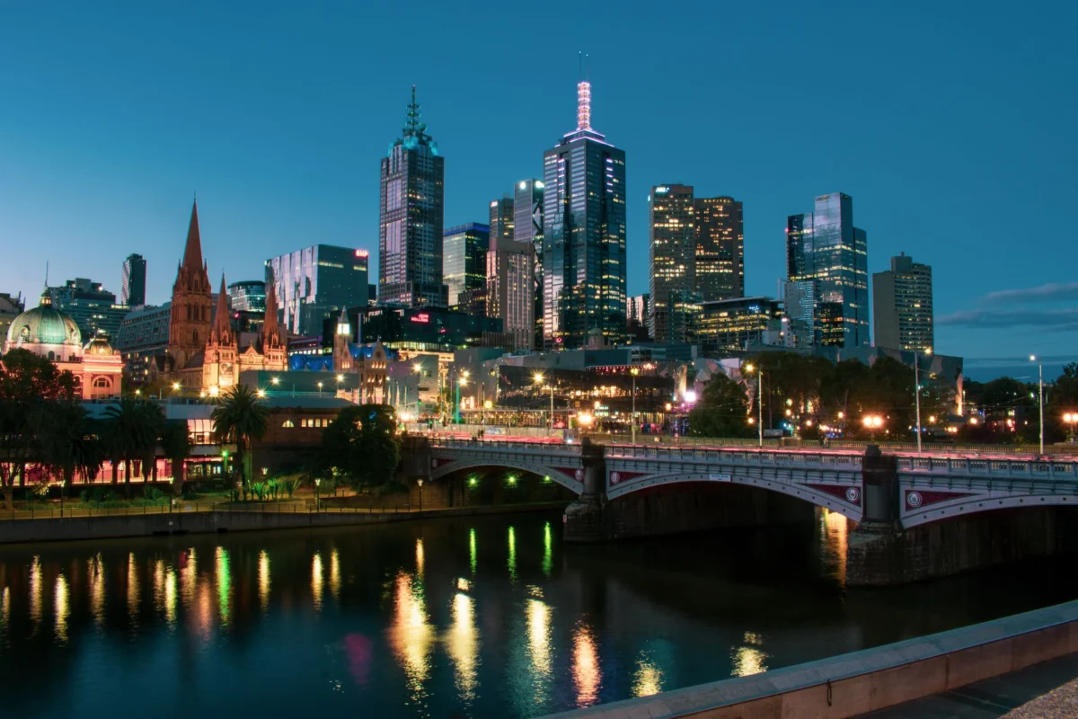 Stunning view of Melbourne's skyline, perfect for couples