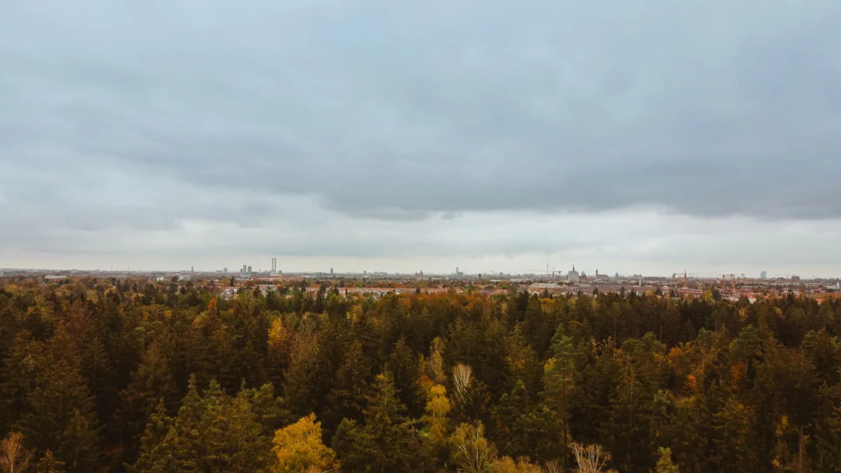 Scenic view of Munich skyline with historical landmarks
