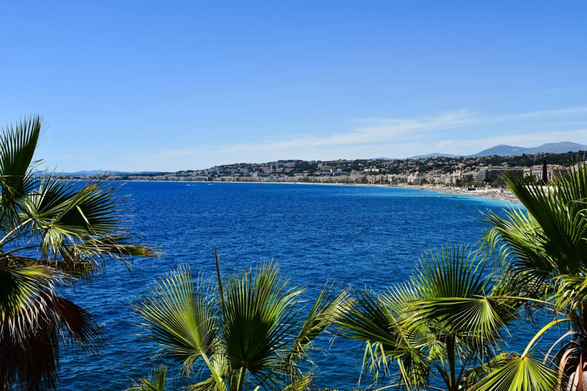 Stunning view of Nice coastline, perfect for budget travelers