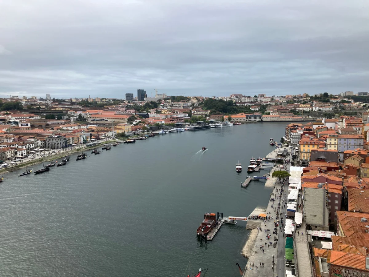 Romantic Porto skyline with historic landmarks