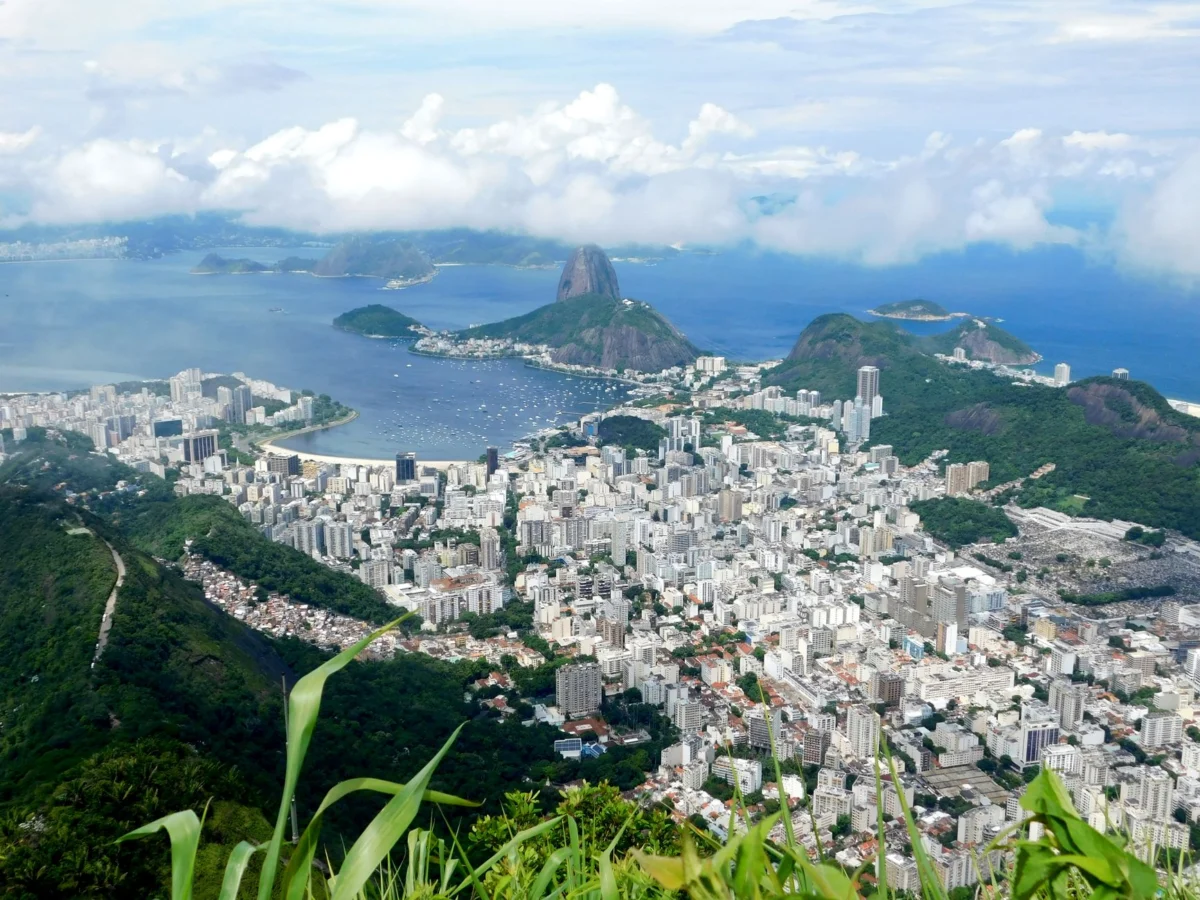 Panoramic view of Rio de Janeiro's skyline, ideal for adventure-seekers