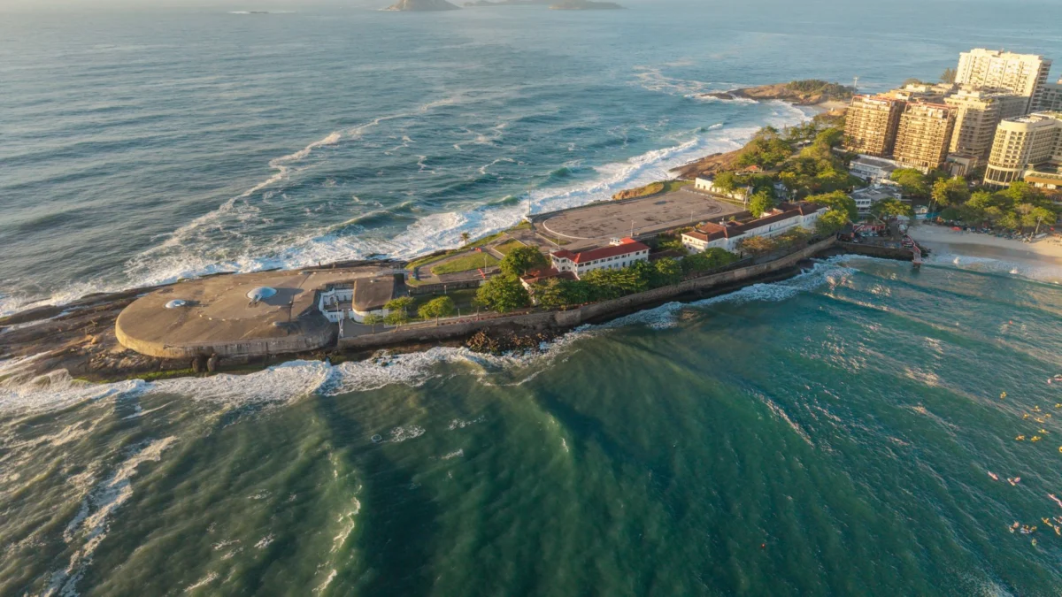Panoramic view of Rio de Janeiro's iconic coastline and skyline