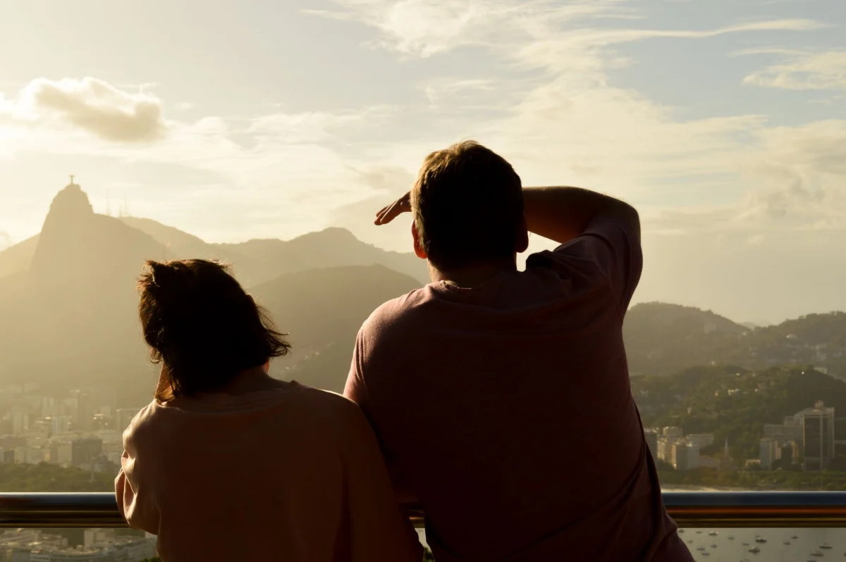 Scenic view of Rio de Janeiro from a romantic perspective, ideal for couples