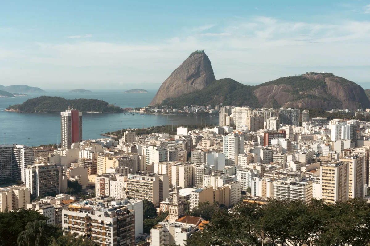 Night view of Rio de Janeiro with Sugarloaf Mountain