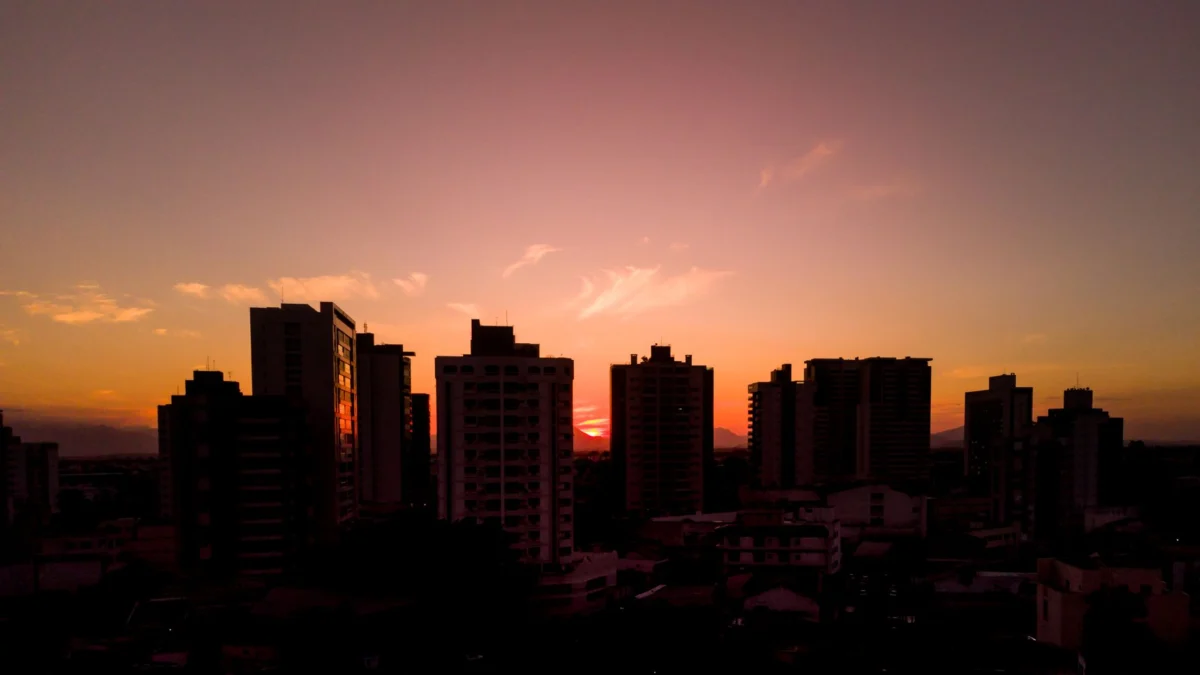 Sunset view of Rio de Janeiro's iconic skyline showcasing Sugarloaf Mountain