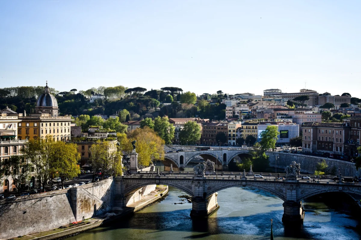 Panoramic view of historic Rome showcasing timeless architecture