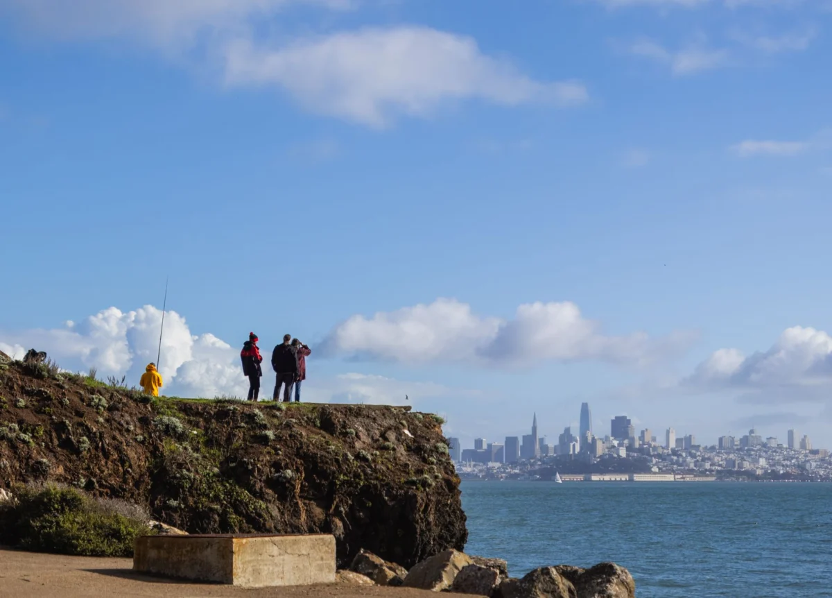 Stunning San Francisco bay view at dusk