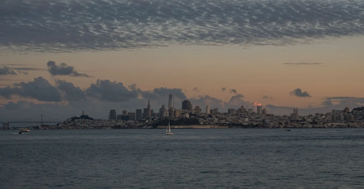 Iconic San Francisco skyline view with prominent landmarks