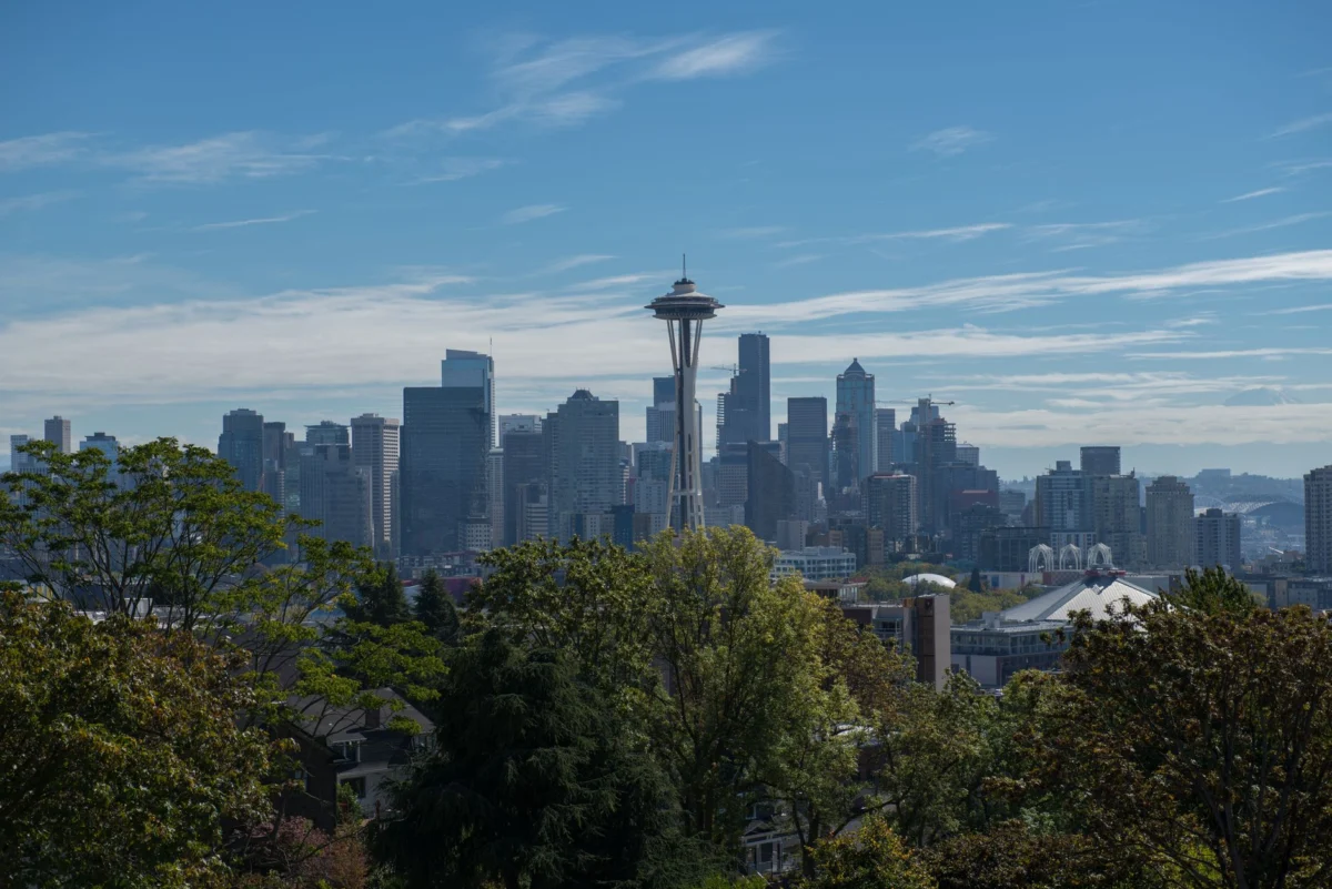 Breathtaking view of Seattle's skyline with iconic Space Needle