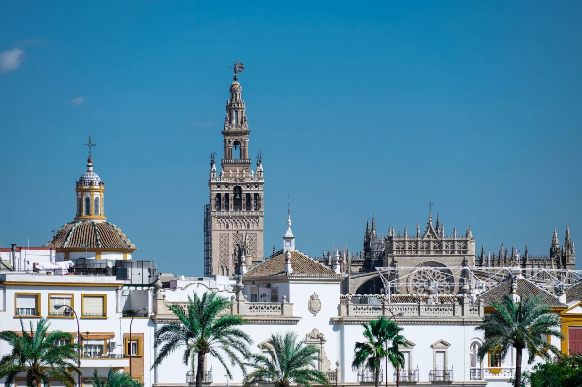 View of Seville's skyline featuring the iconic cathedral