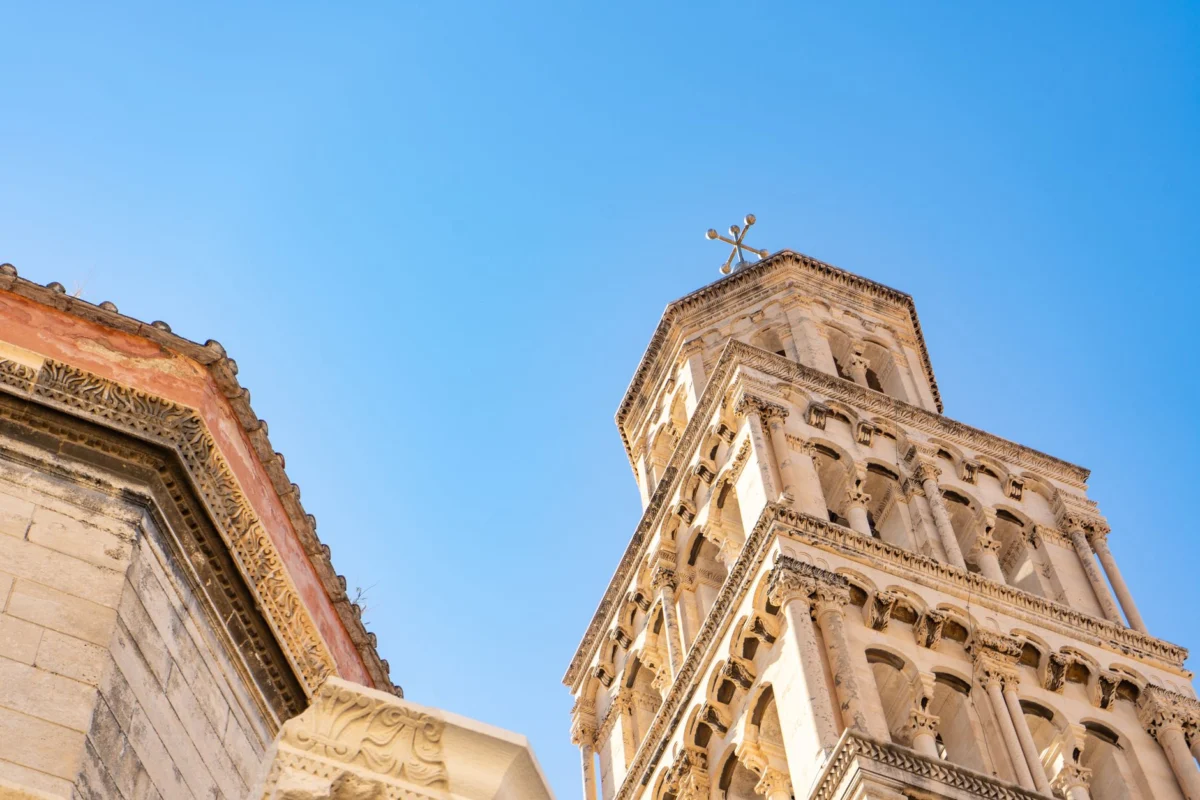 Scenic view of Split's historic center and coastline