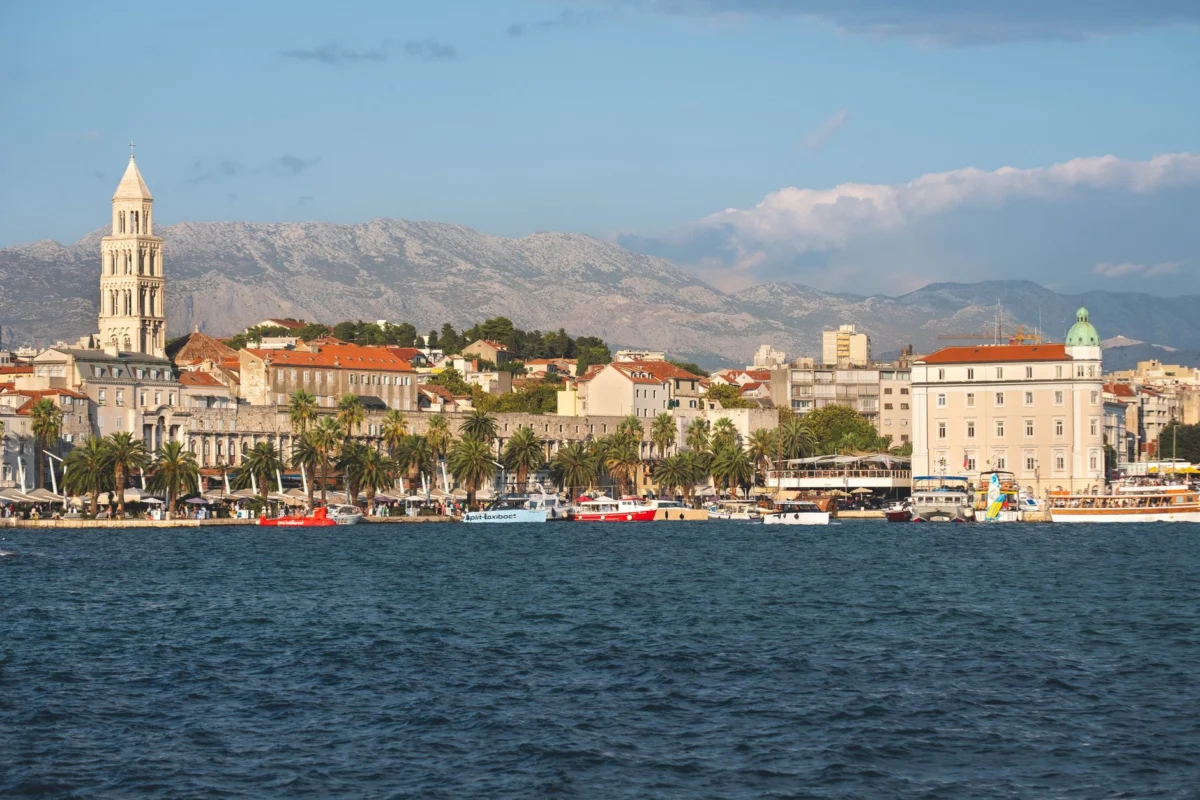 Classic view of Split's stunning waterfront skyline