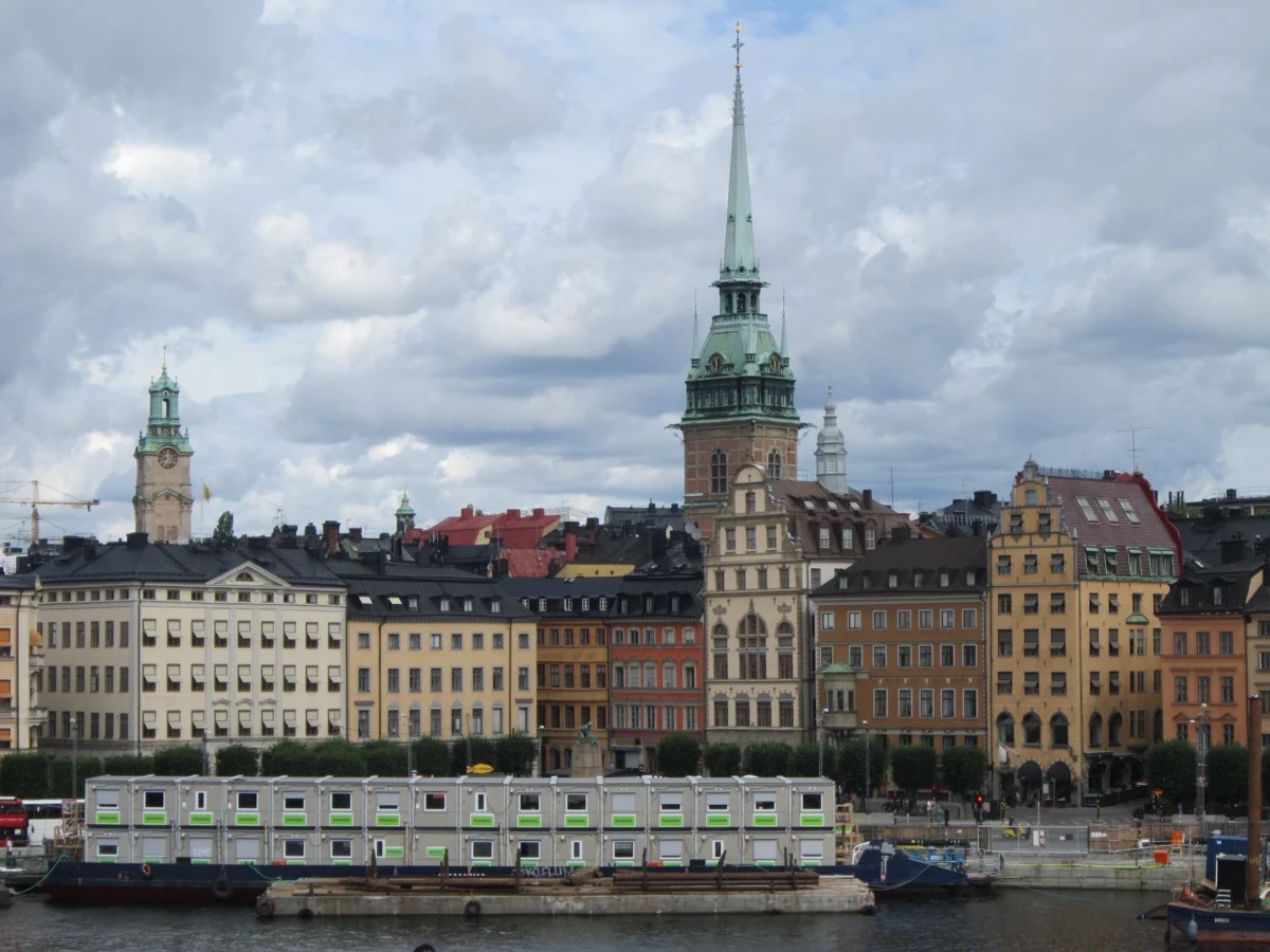 Scenic view of Stockholm Gamla Stan over water