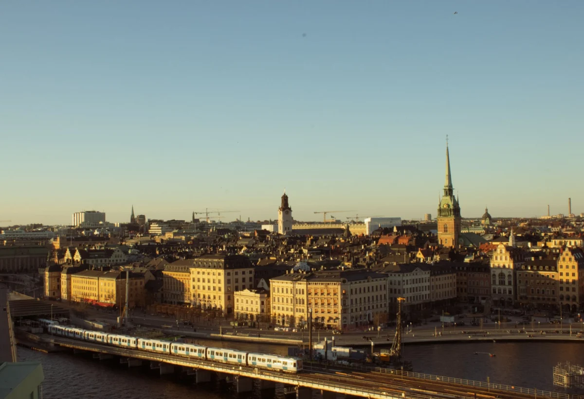 A scenic view of Stockholm's Gamla Stan with historical architecture