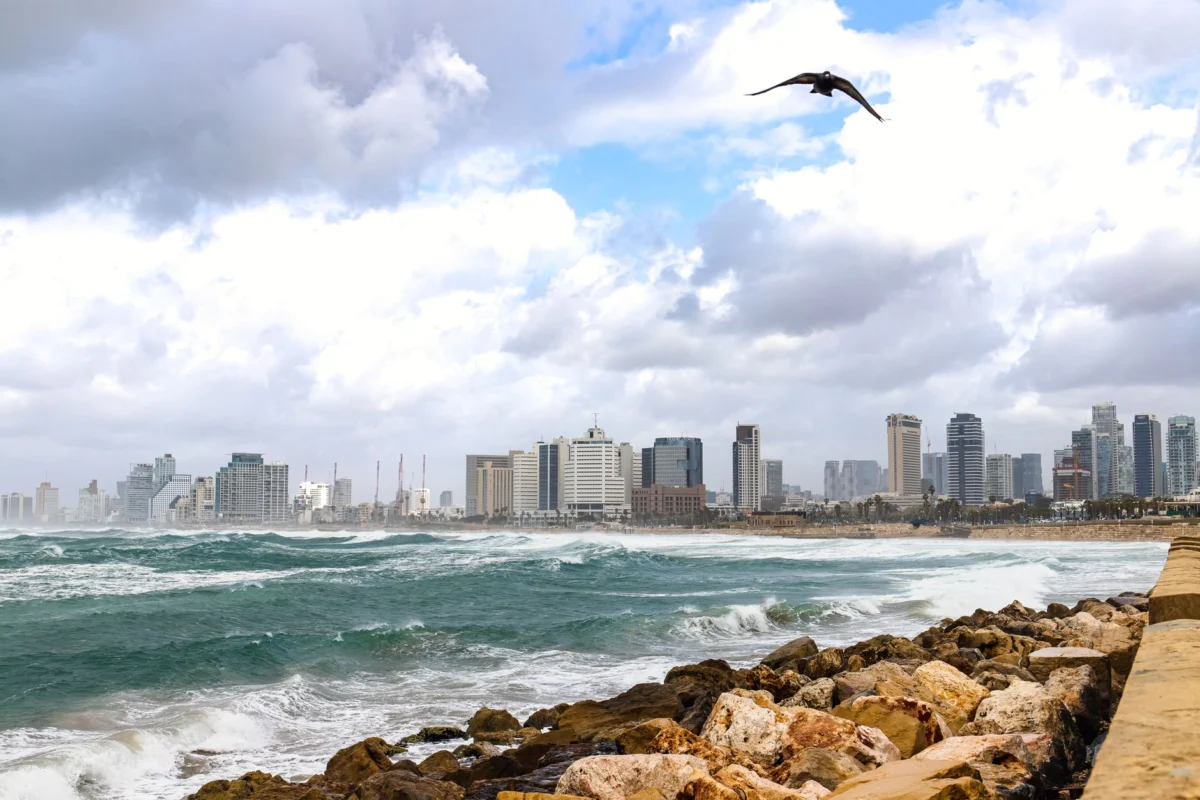 View of Tel Aviv skyline highlighting romantic spots