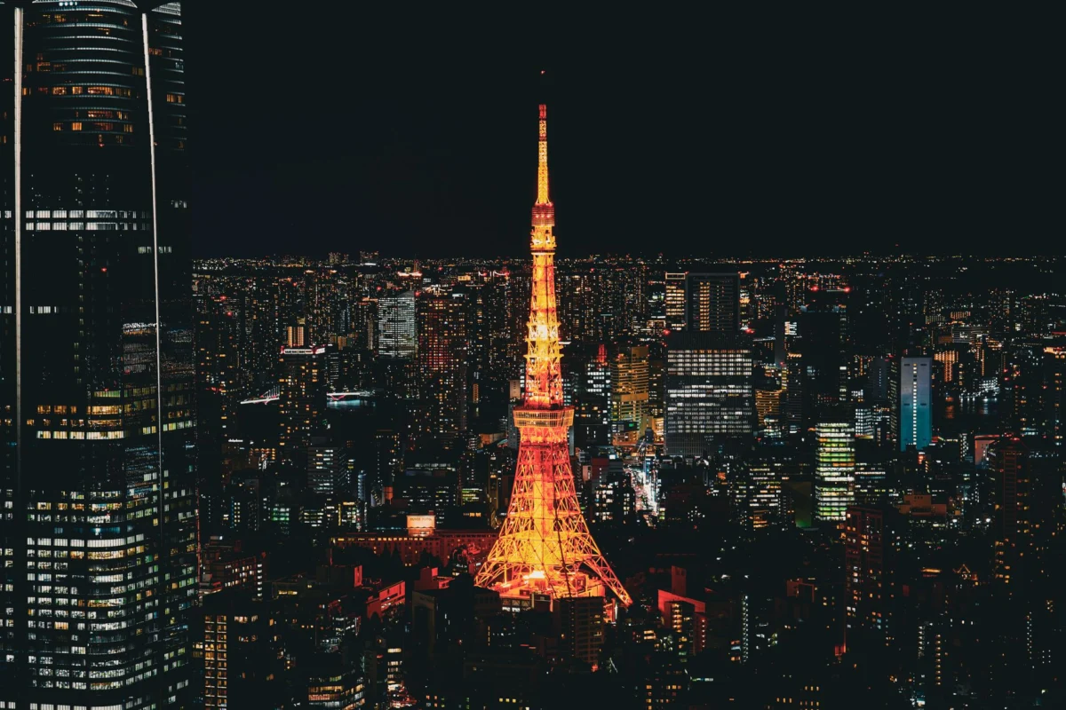 A stunning view of Tokyo skyline at night, perfect for group stays