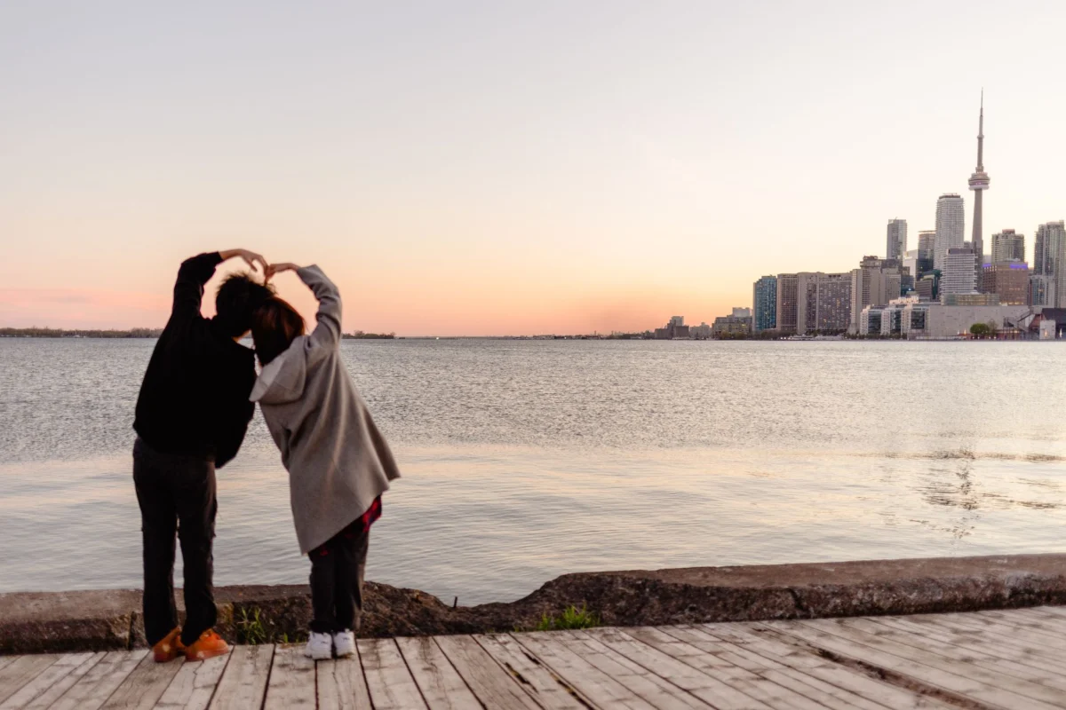 View of Toronto's skyline, perfect for a romantic retreat