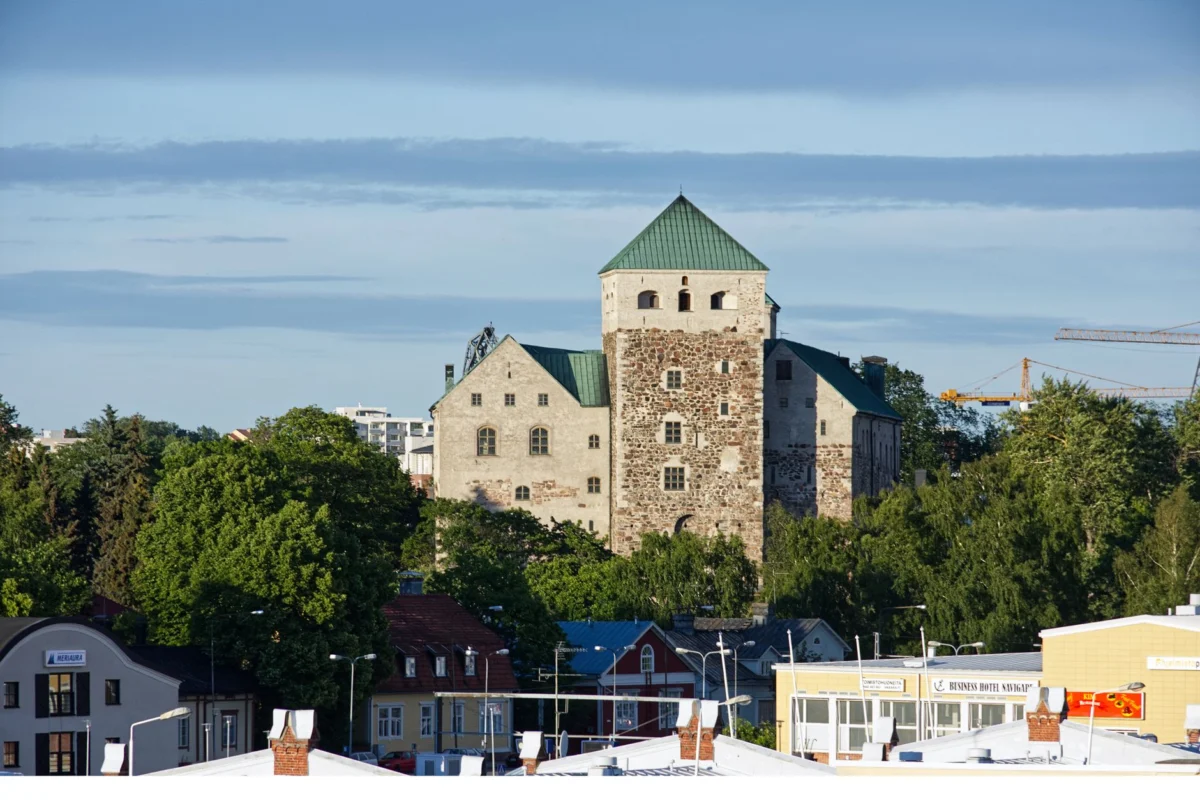 Panoramic view of Turku Cathedral overlooking the city