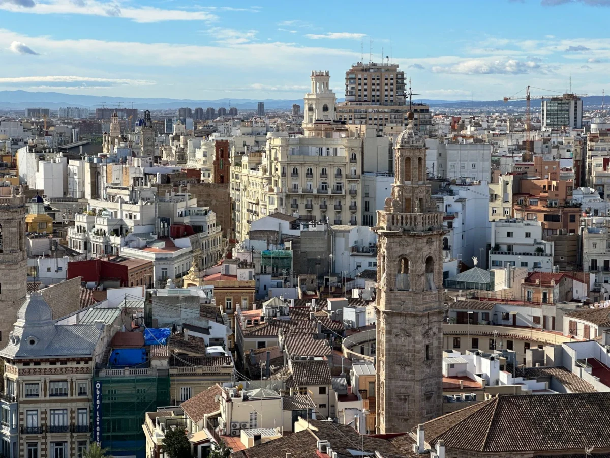 Skyline view of Valencia's old town highlighting its charming architecture and scenic appeal