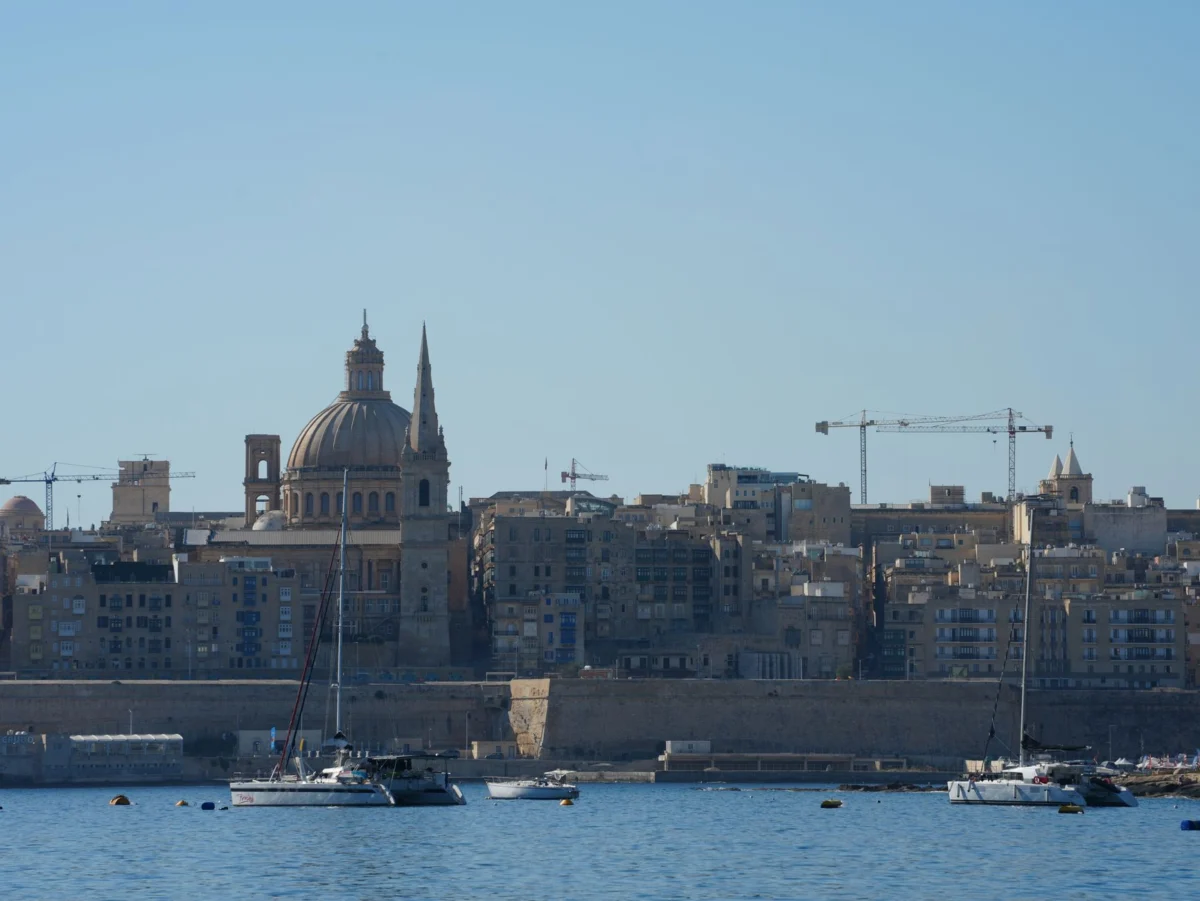 Romantic view of Valletta's historic skyline