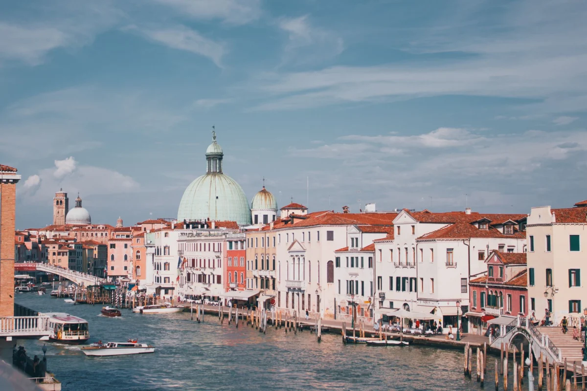 A serene view of the Grand Canal in Venice highlighting family-friendly areas