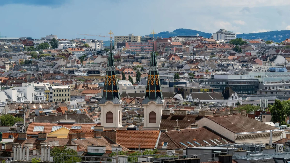 Vienna skyline showcasing iconic landmarks and architecture