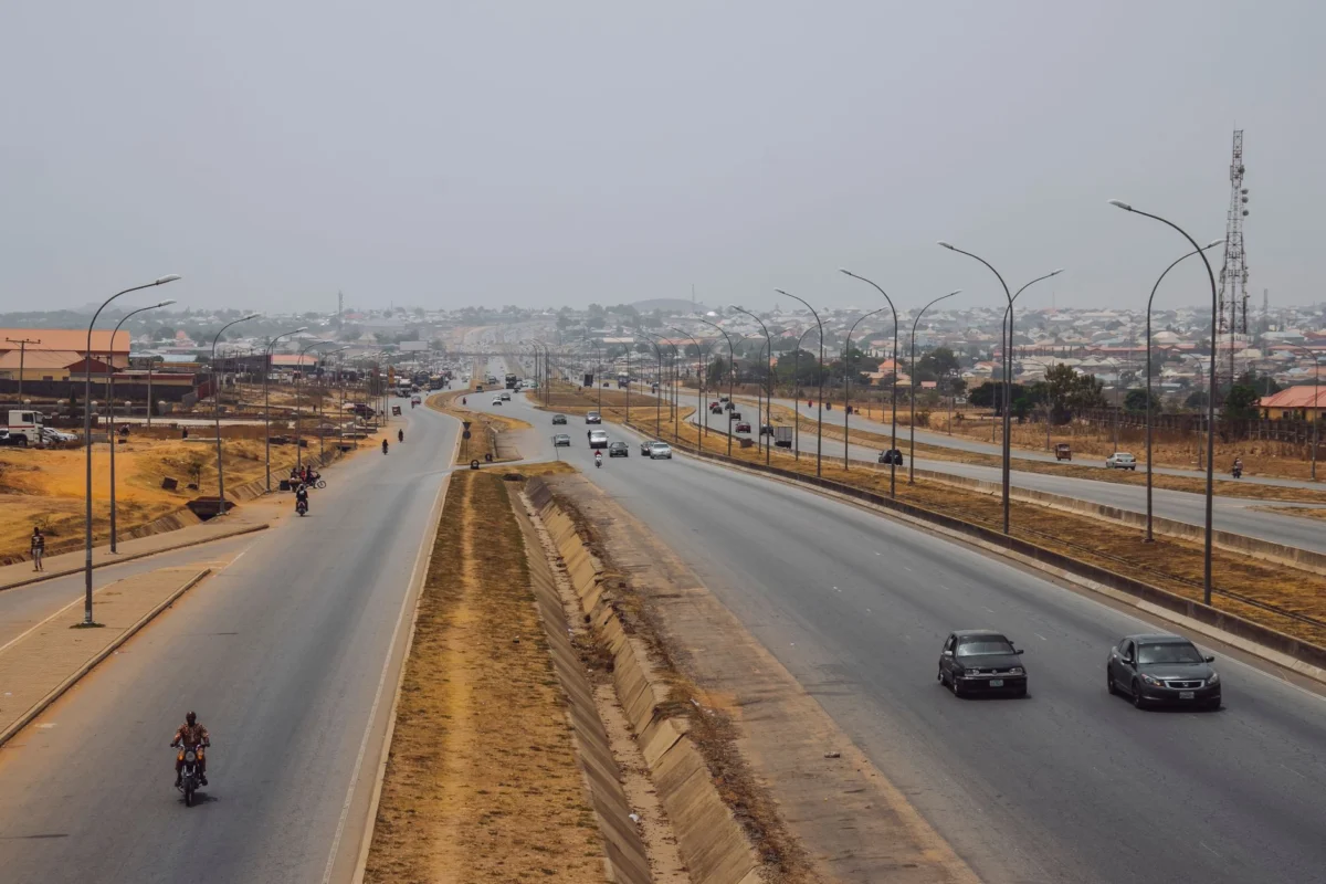 Scenic view of Abuja skyline at sunset
