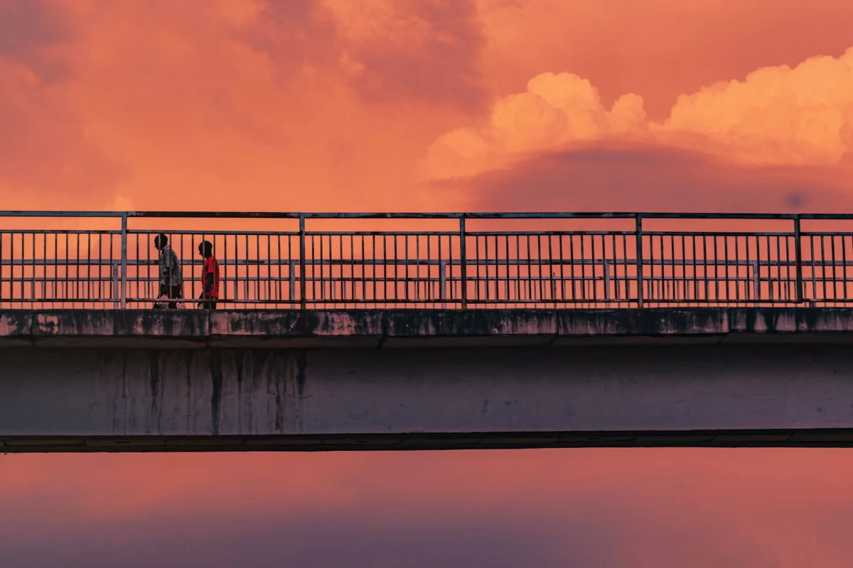 A breathtaking view of Abuja's skyline at sunset, showcasing cultural landmarks